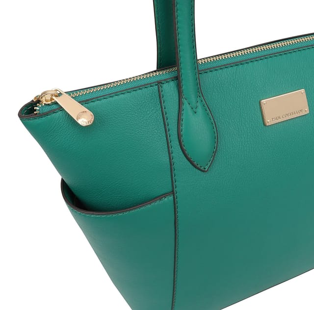 Paul Costelloe Paul Costelloe Women's Morava Leather Tote/Shoulder Bag in Bottle Green - 2