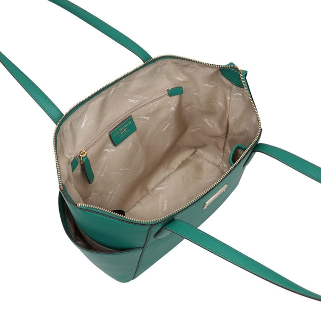 Paul Costelloe Paul Costelloe Women's Morava Leather Tote/Shoulder Bag in Bottle Green - 3