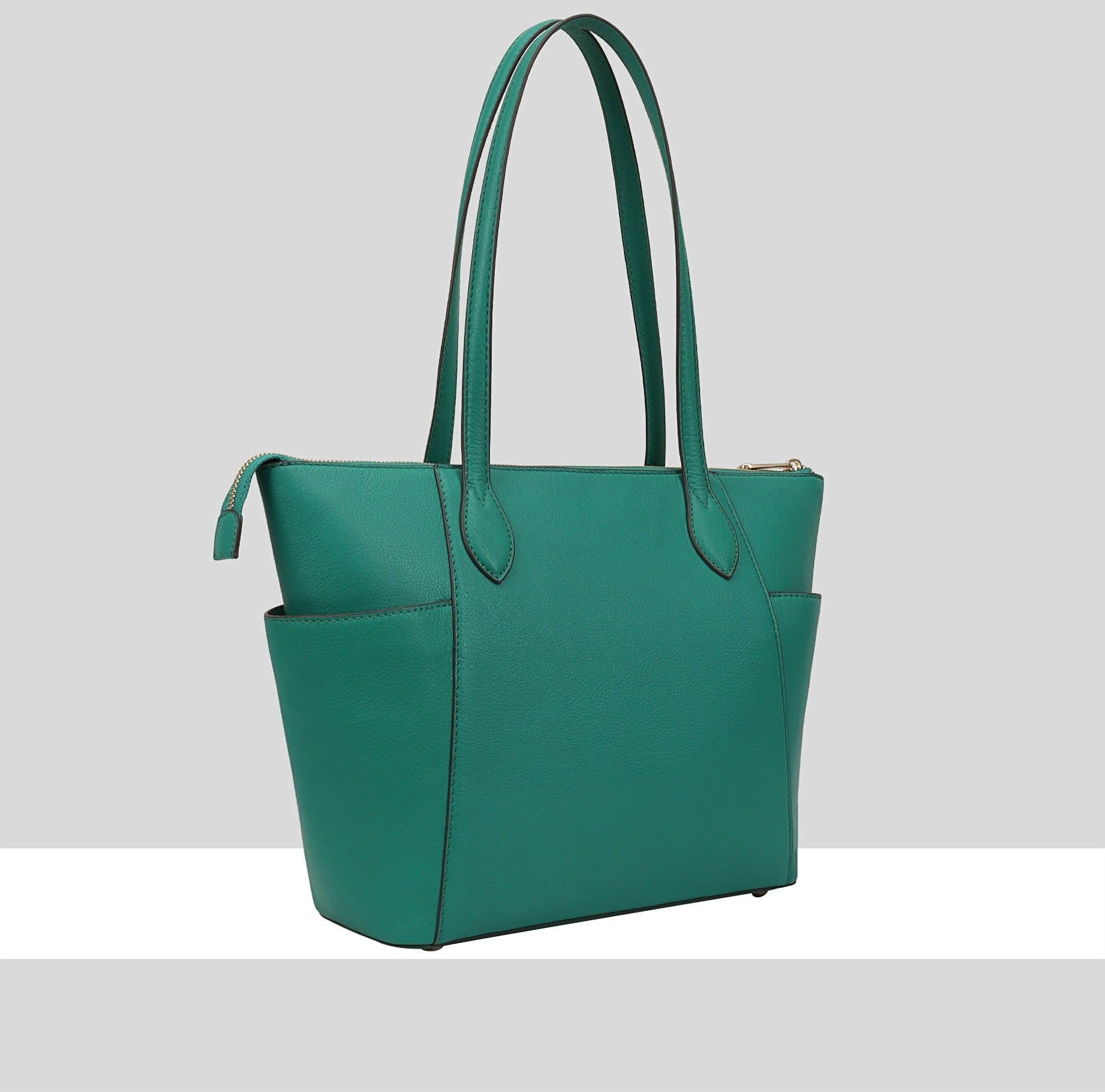 Paul Costelloe Paul Costelloe Women's Morava Leather Tote/Shoulder Bag in Bottle Green - 4