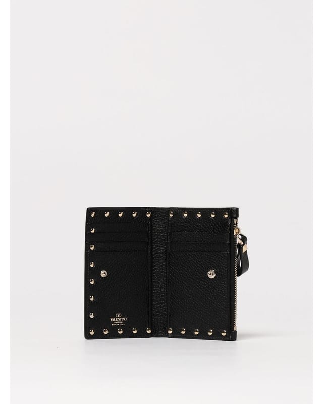 Valentino Garavani Valentino Garavani Women's Rockstud Zip Around Wallet Wo - Black Wallets - 2