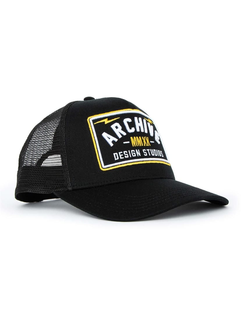Archive Design Studio Archive Design Studio Men's Varsity Cap in Black - 1