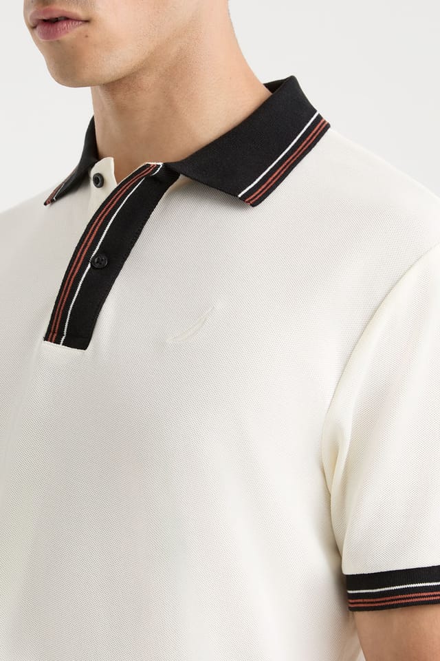 Nautica Nautica Men's Amado Polo Shirt in Off-White - 3
