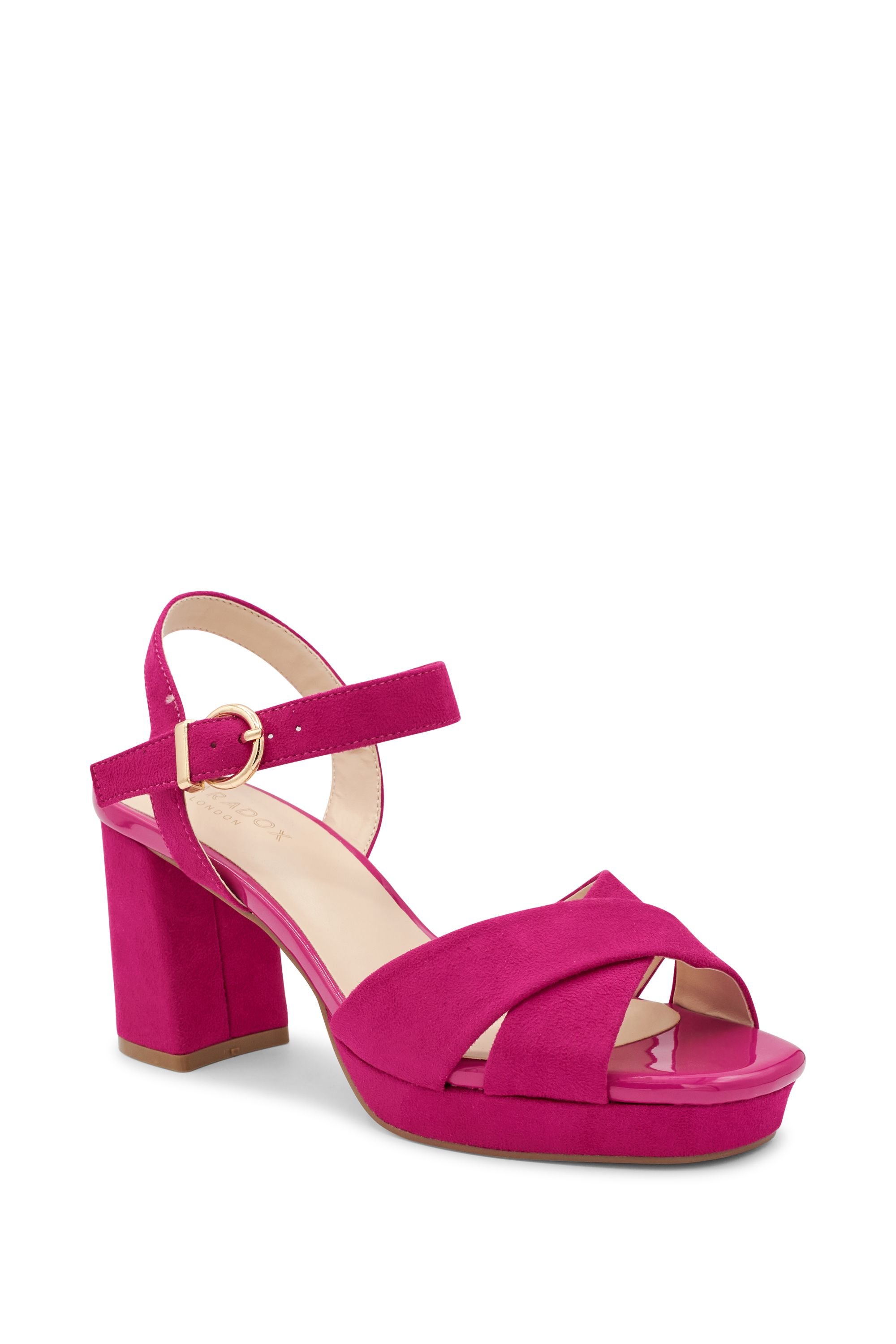 Paradox London Paradox London Women's 'Leya' Platform Sandals in Fuchsia - 2
