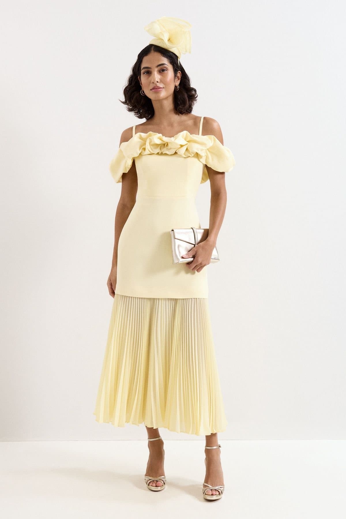 Phase Eight Phase Eight Women's Liora Bardot Maxi Dress in Lemon