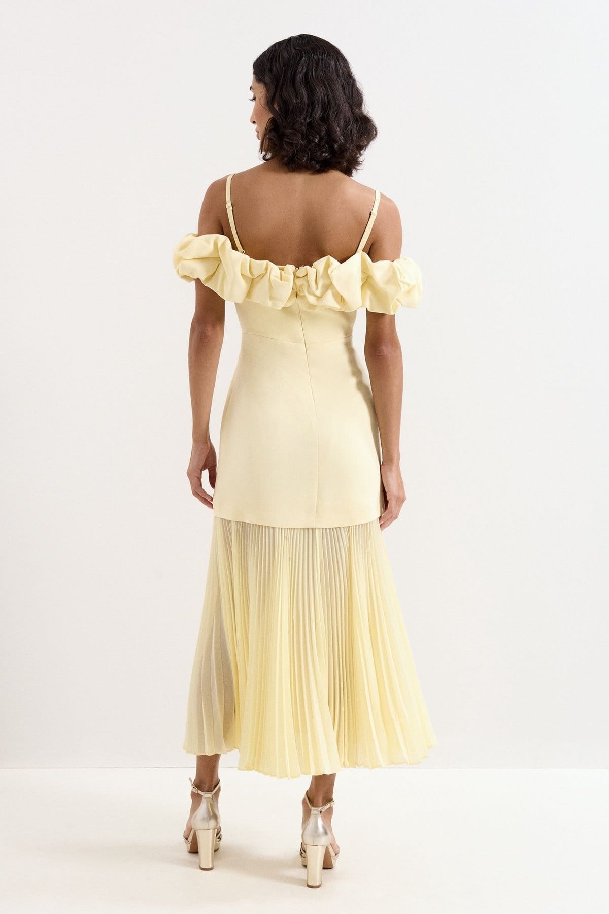 Phase Eight Phase Eight Women's Liora Bardot Maxi Dress in Lemon - 4