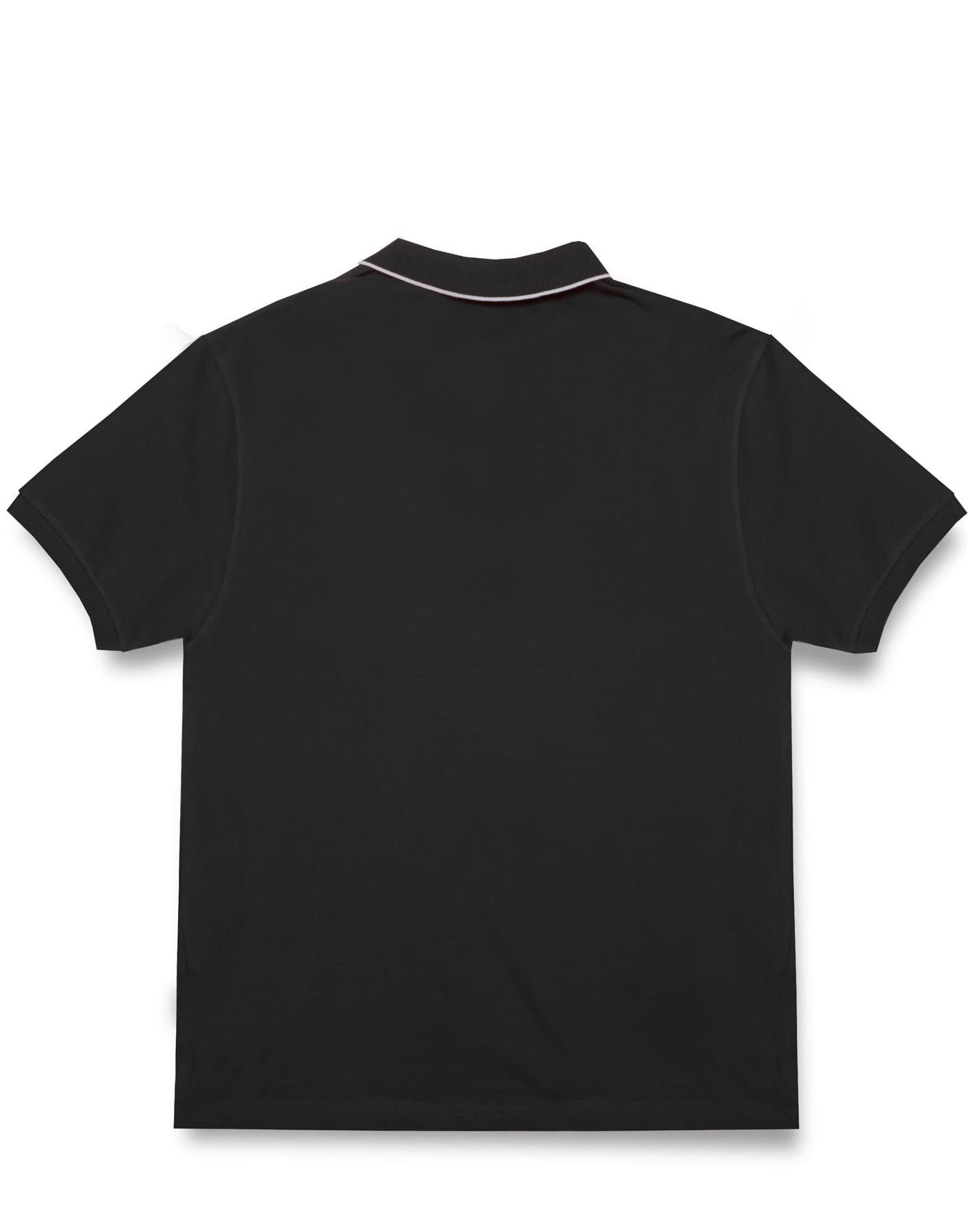 Money Money Men's Clear Patch Logo Polo in Black - 2