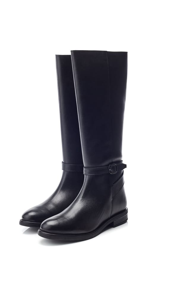 b.soleful b.soleful Women's 'B.Dublin' Leather Knee High Boots in Black - 2