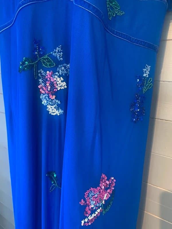 Monsoon Monsoon Phoebe Cobalt Embellished Maxi Dress Size 24 RRP £160
