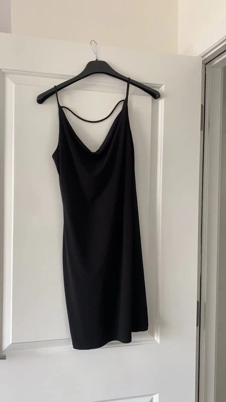 ASOS Miss selfridge black slinky dress - 1