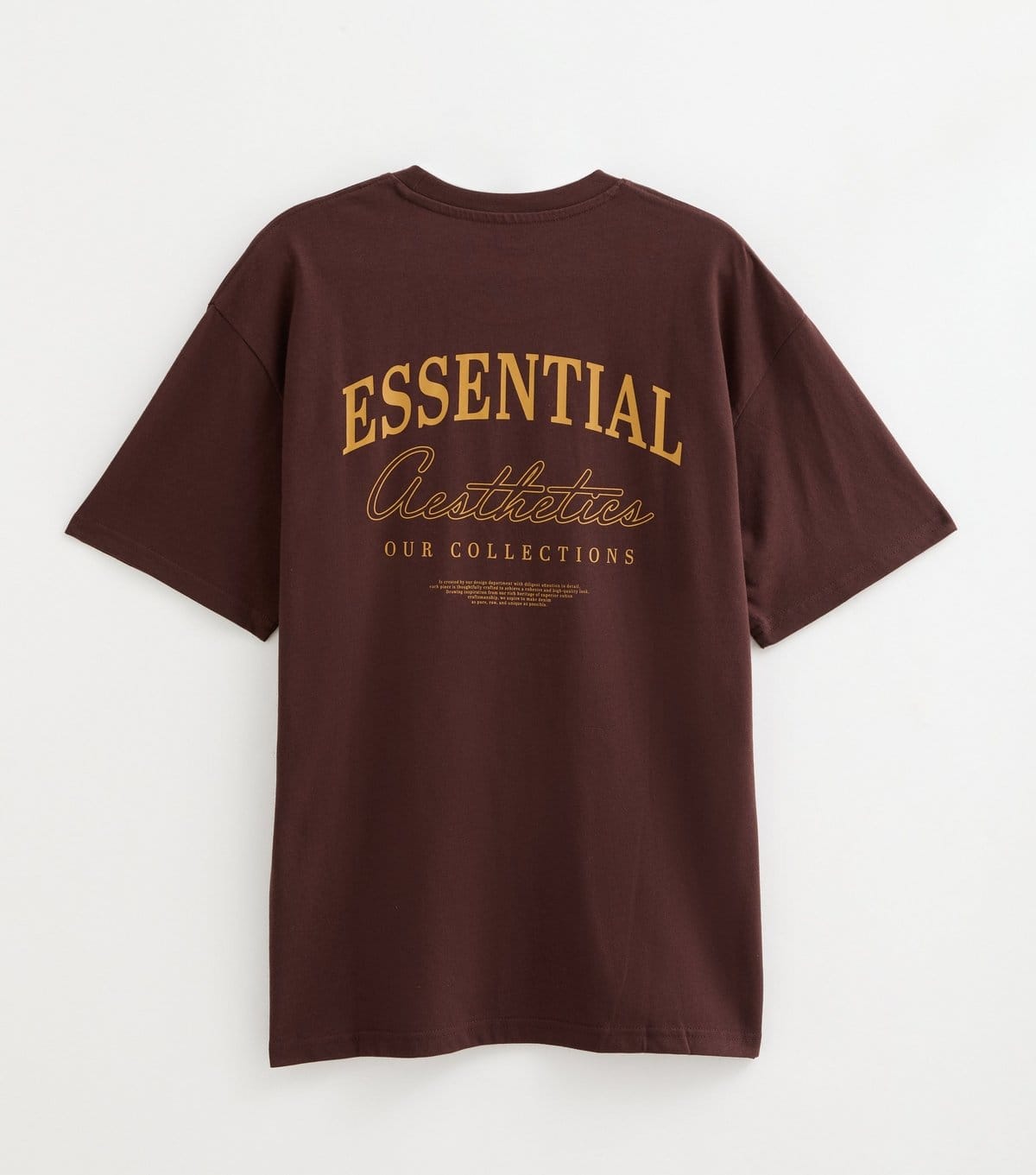 jack & jones Men's Dark Burgundy Organic Cotton Essential Aesthetics T-Shirt Jack & Jones New Look - 1