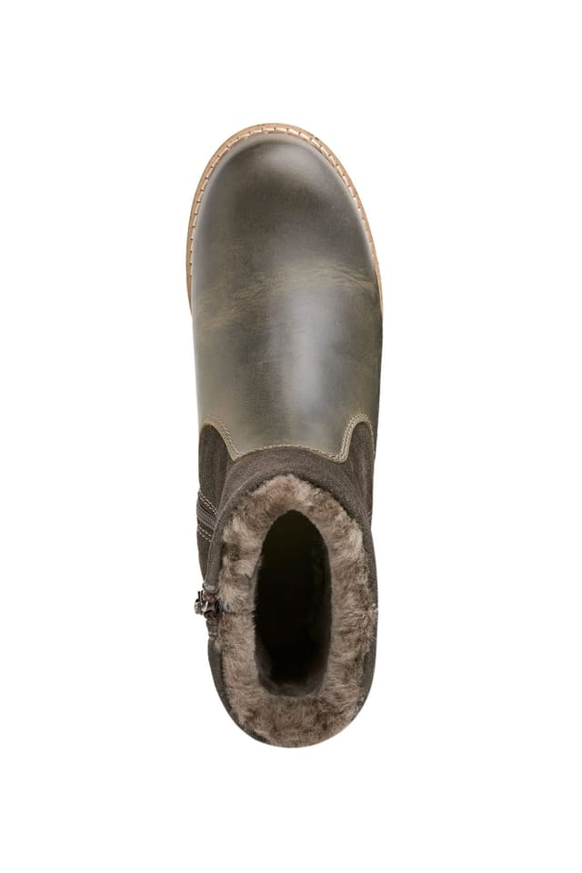 Celtic & Co Celtic & Co Women's Waterproof Sheep Lined Ankle Boot in Dark Olive - 3