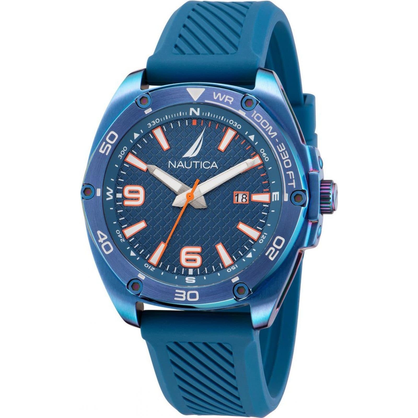 Nautica Nautica Men's NAPTCF201 Tin Can Bay 44mm Quartz Watch in Blue