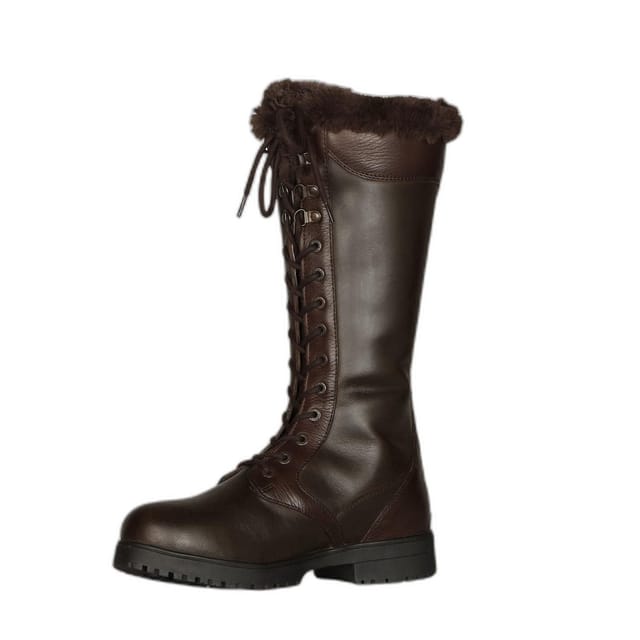 Moretta Moretta Women's Nola Leather Lace Up Standard Country Boots in Brown - 2