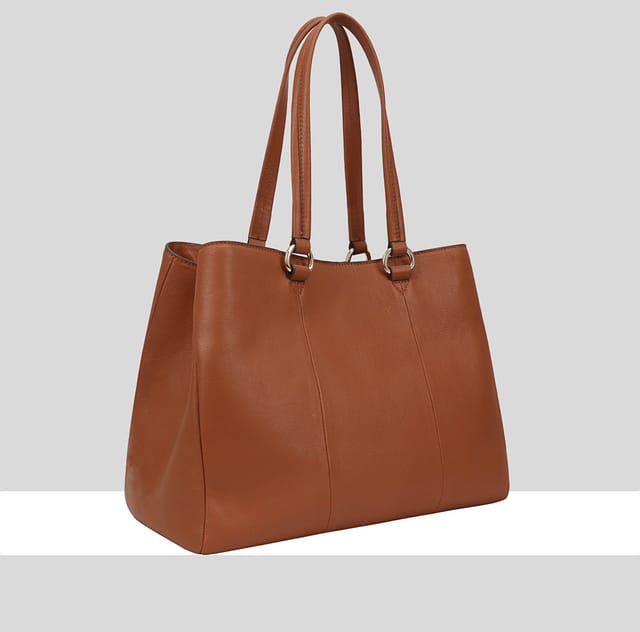 Paul Costelloe Paul Costelloe Women's Shebelle Leather Shoulder Bag in Brown - 2