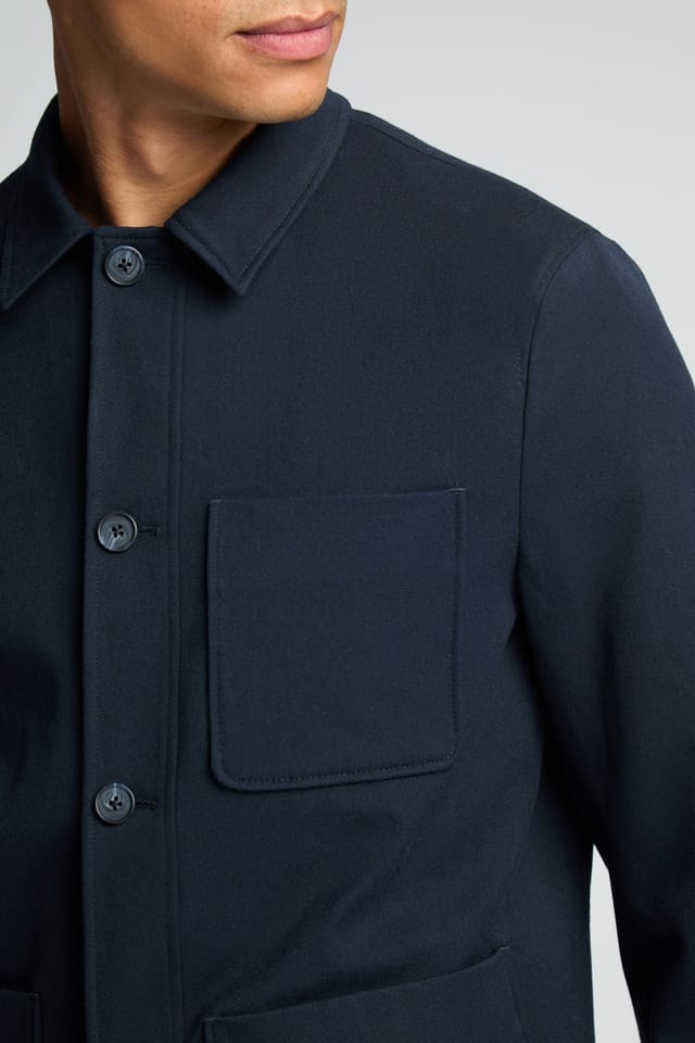 Melka Melka Men's Navy Shacket - 3