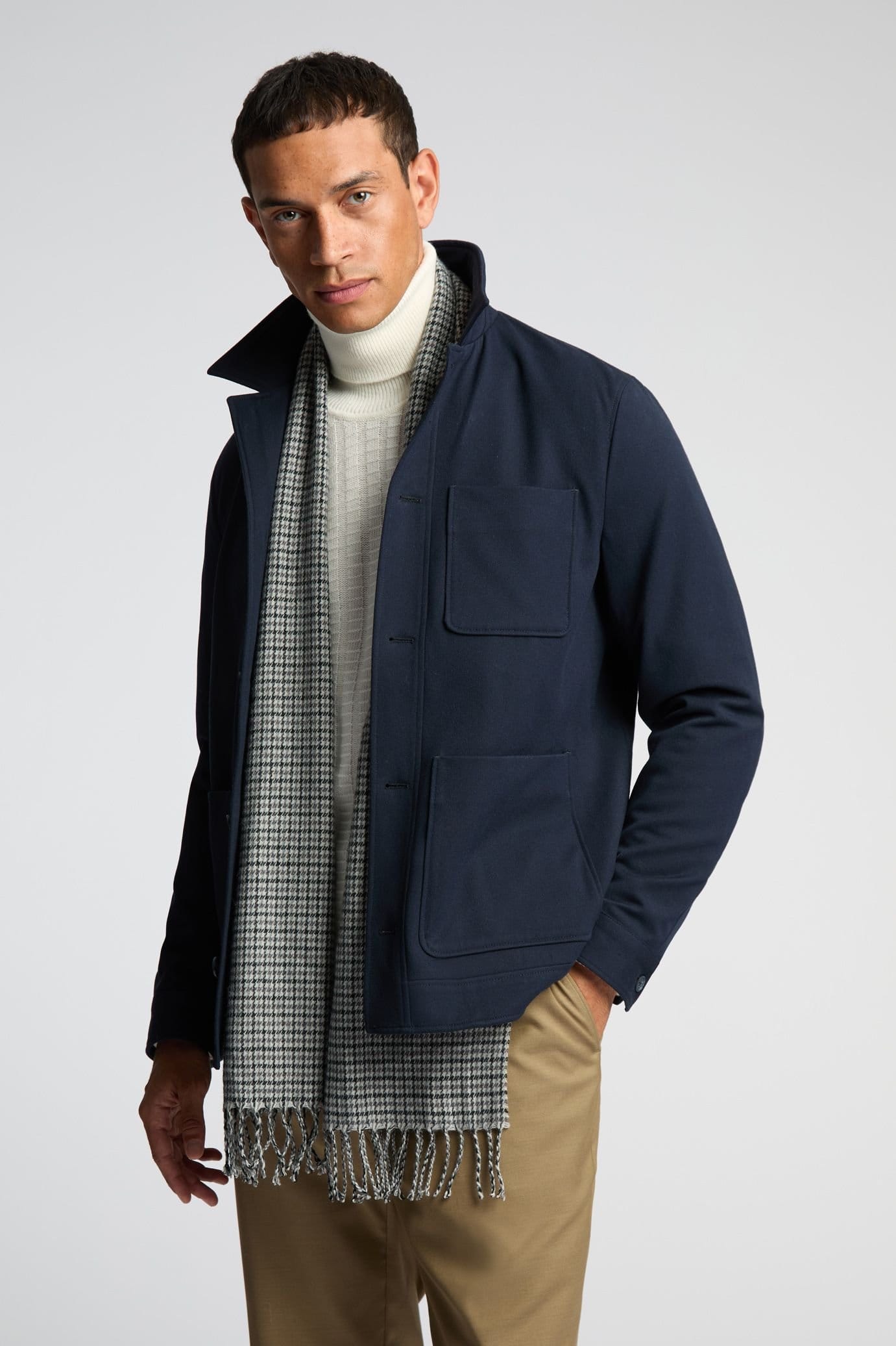 Melka Melka Men's Navy Shacket - 4