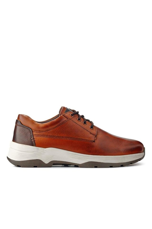 Easyfit Easyfit Men's Extra-Wide Memory Foam Lace-Up Shoes in Brown - 2