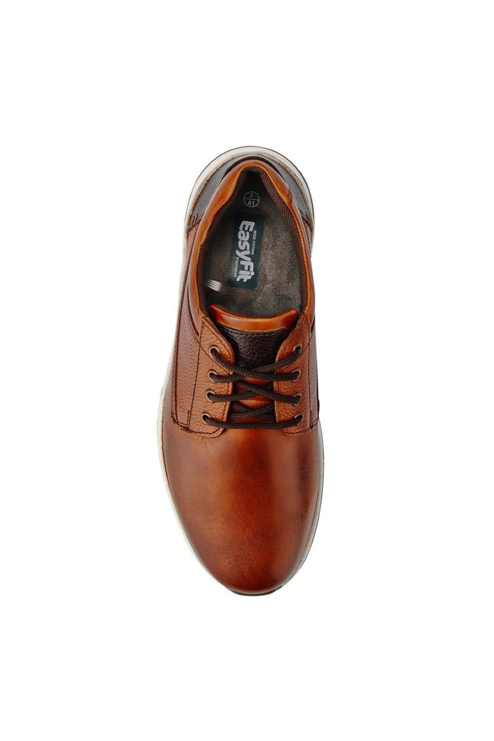 Easyfit Easyfit Men's Extra-Wide Memory Foam Lace-Up Shoes in Brown - 4
