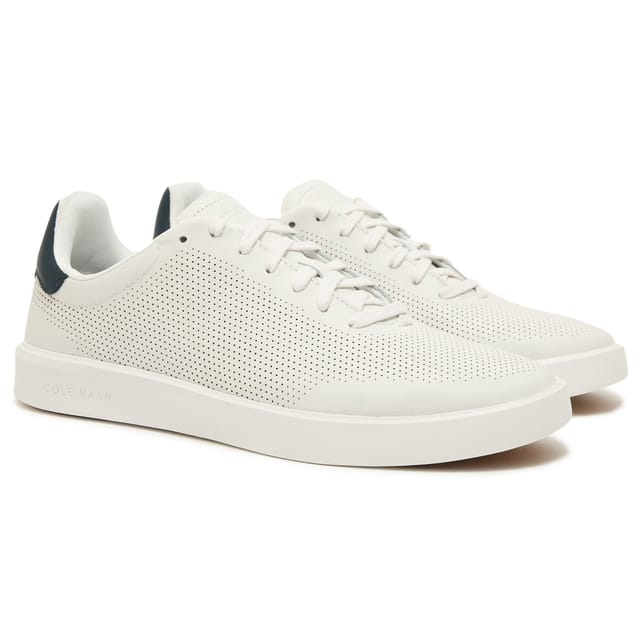 Cole Haan Cole Haan Men's Grand Cross Court Daily Laser Trainers in White - 2