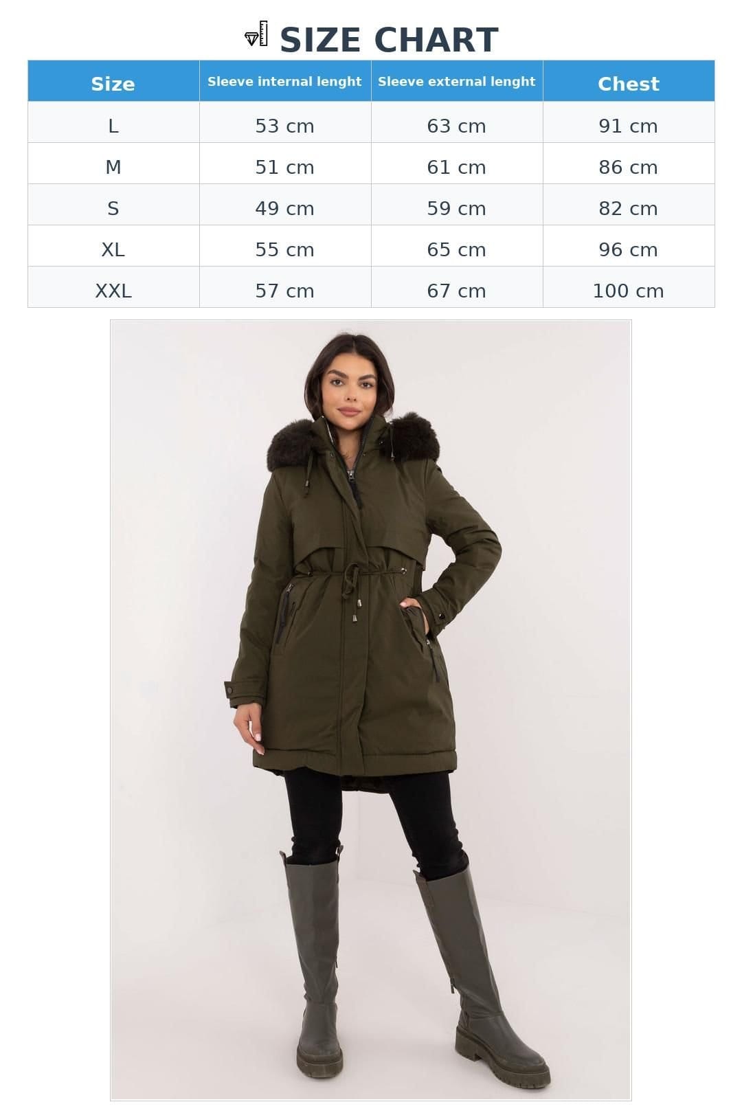 Love Lace Love Lace Women's Quilted Synthetic Down Jacket with Detachable Fur in Green - 4