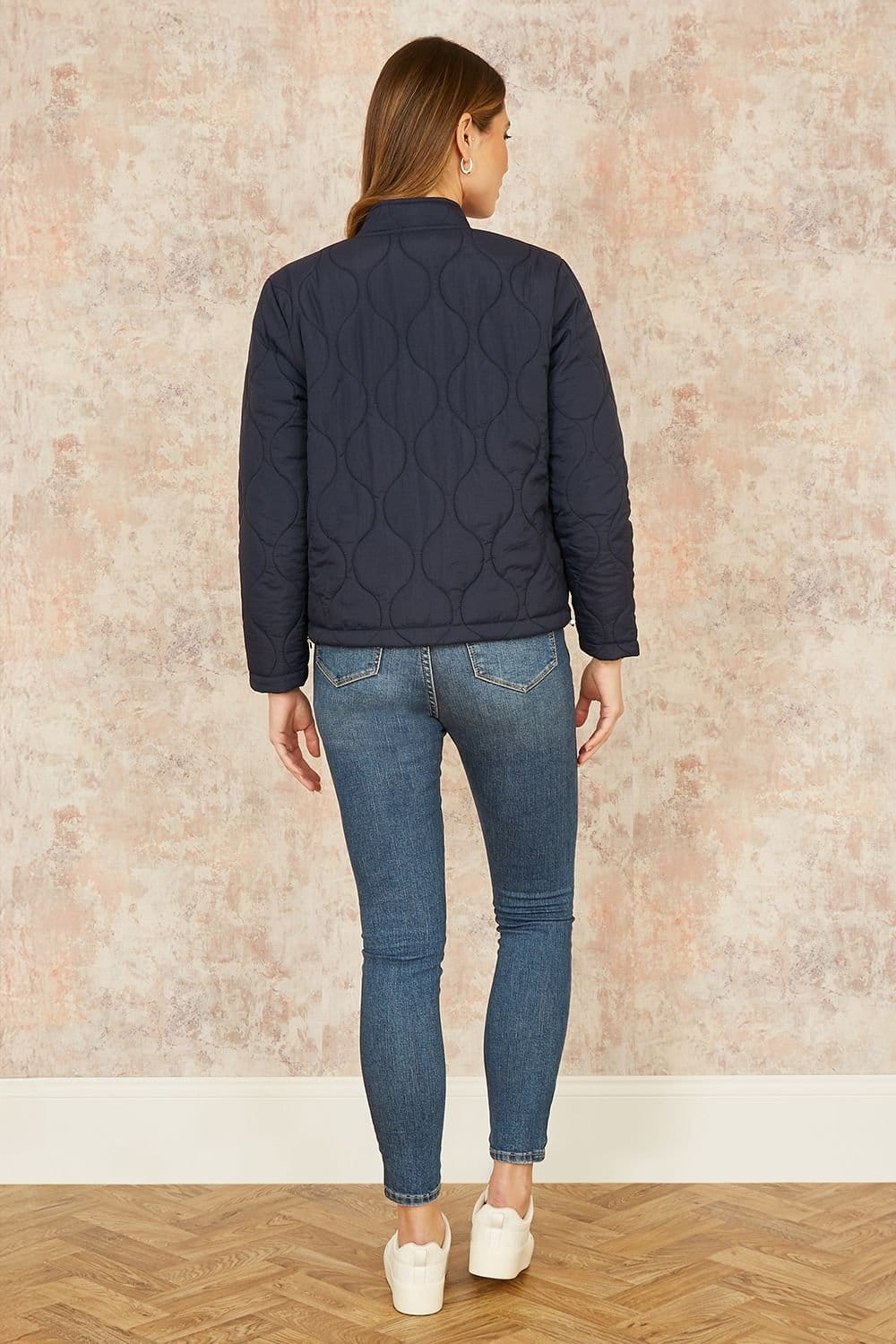 Yumi Yumi Women's Navy Short Quilted Jacket - 4