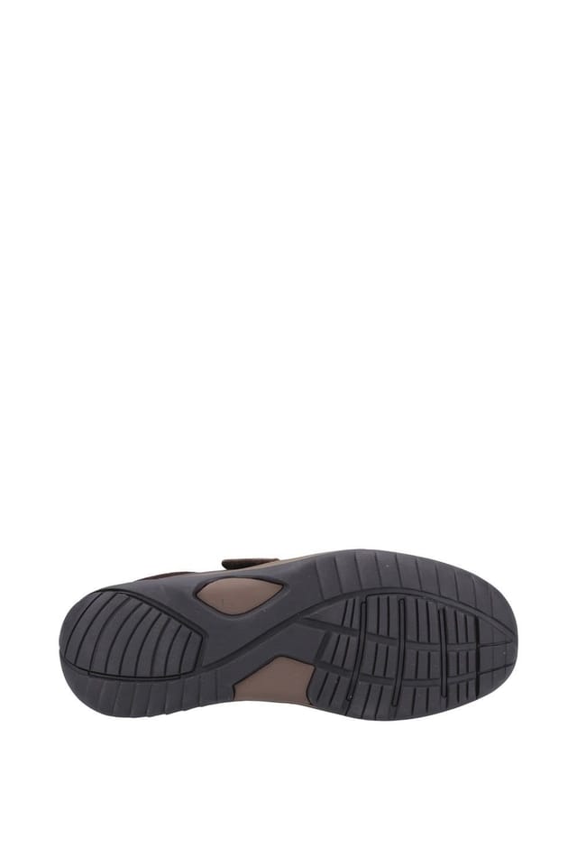 Hush Puppies Hush Puppies Men's 'Douglas' Classic Touch Fastening Shoes in Dark Brown - 3