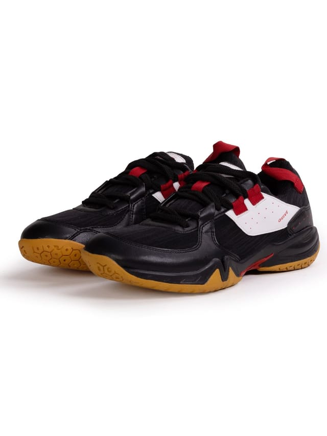 QUIVE QUIVE Men's Bounce Badminton Tennis & Squash Court Shoes in Black - 2