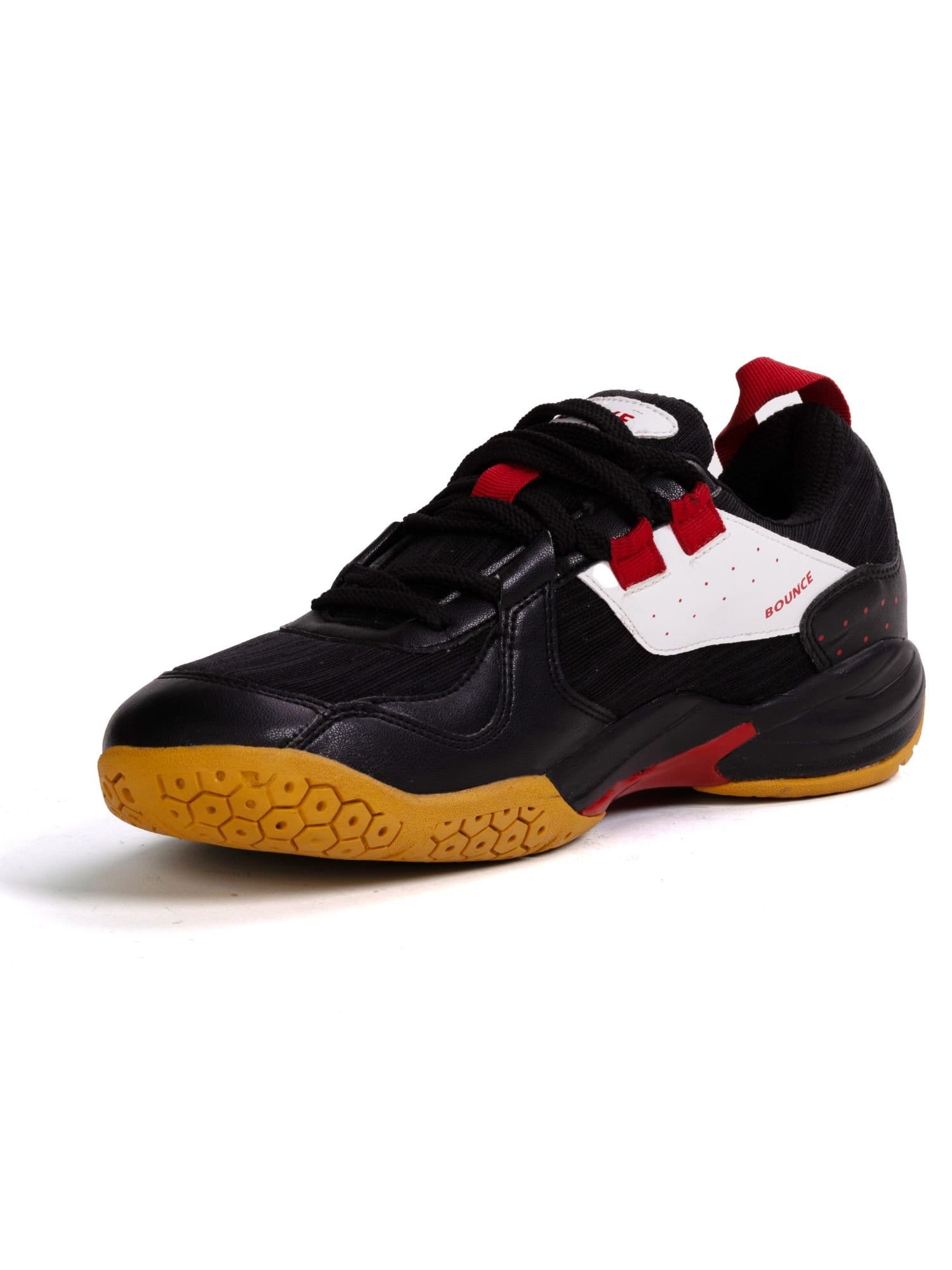 QUIVE QUIVE Men's Bounce Badminton Tennis & Squash Court Shoes in Black - 4