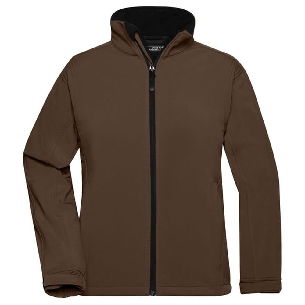 James and Nicholson James and Nicholson Women's Soft Shell Jacket in Brown