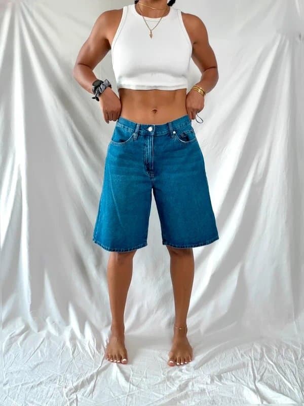 DKNY Bnwt DKNY Jeans denim Bermuda Shorts UK 14