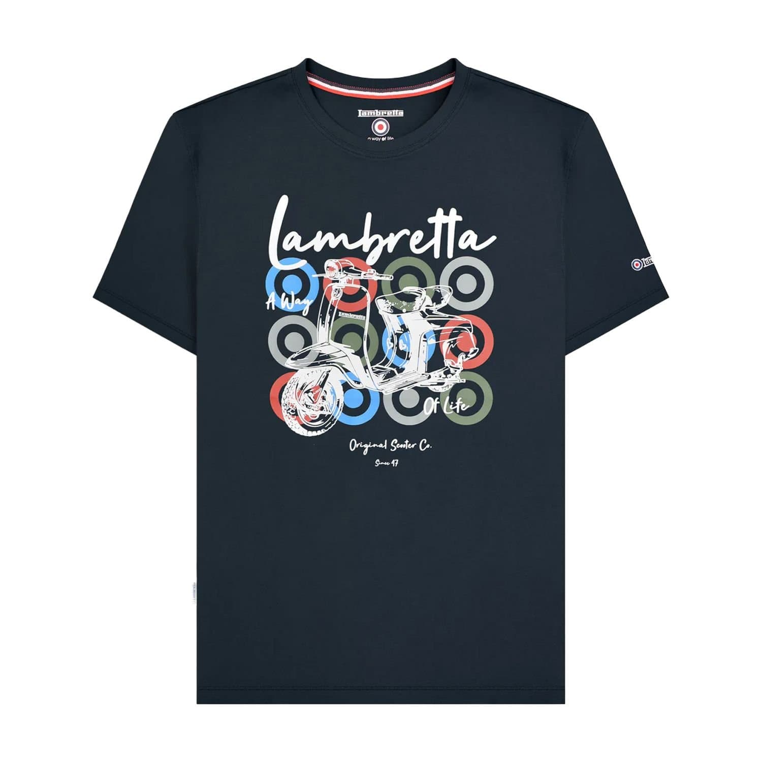 Lambretta Lambretta Men's Scooter Brand Big & Tall T-Shirt in Navy
