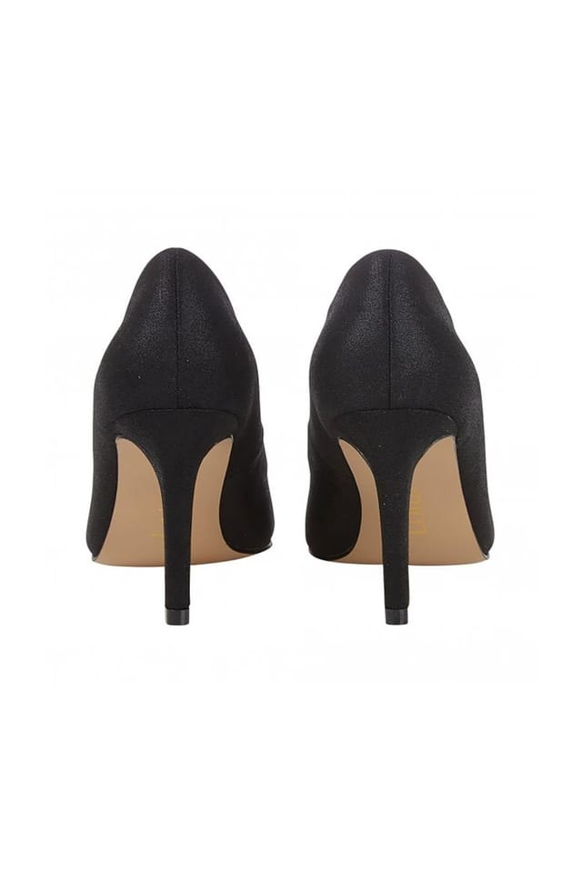Lotus Lotus Women's Black 'Radiance' Pointed-Toe Court Shoes - 3