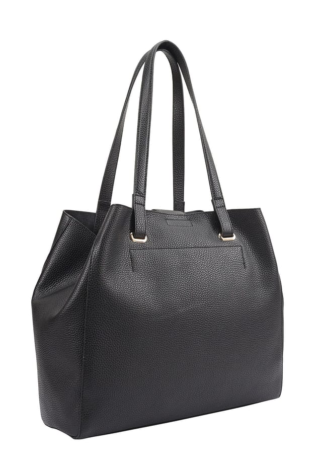 Sosandar SOSANDAR Women's Chelsea Leather Shoulder Bag in Black - 2