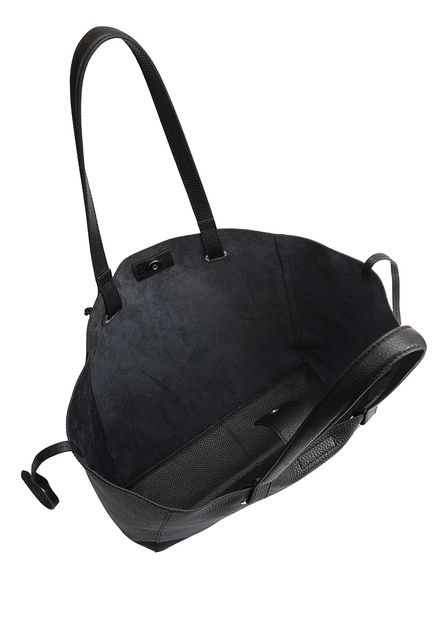 Sosandar SOSANDAR Women's Chelsea Leather Shoulder Bag in Black - 4