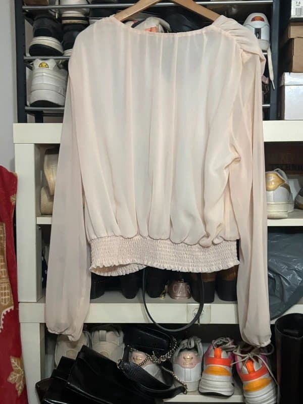 New Look brand new chiffon lined pink blouse