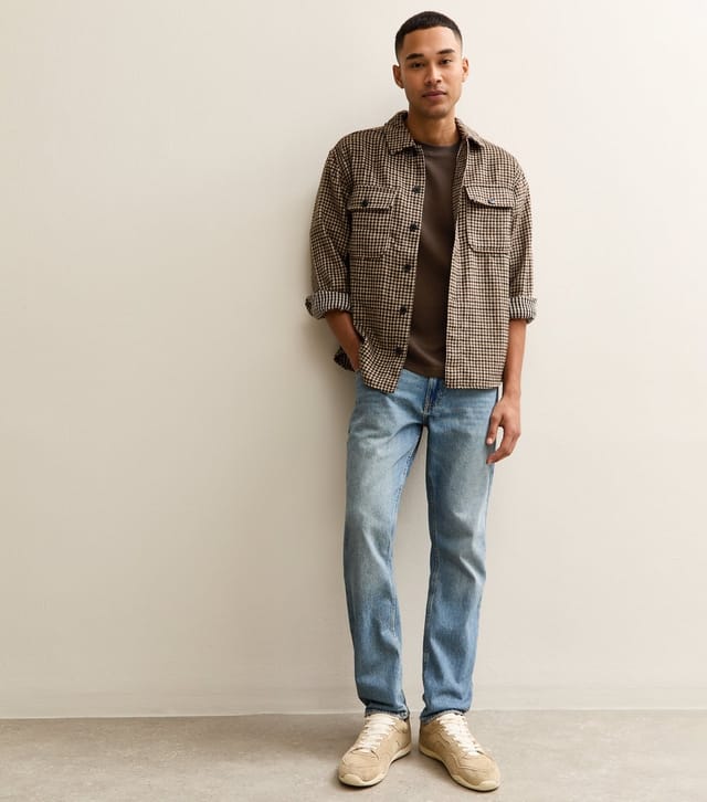 New Look Men's Dark Brown Oversized Short Sleeve T-Shirt New Look - 3