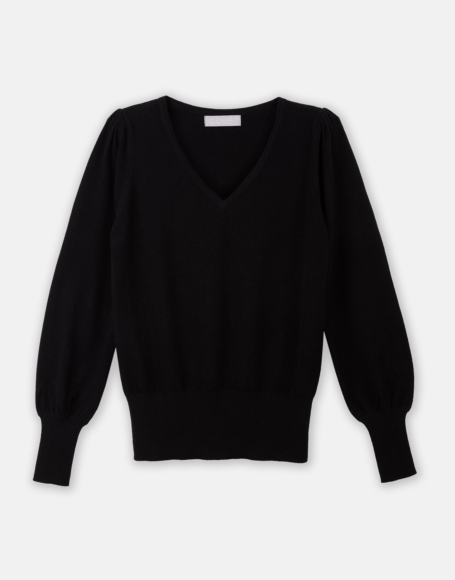 Cove Cove Women's Isabella Wool Cashmere Jumper in Black - 4