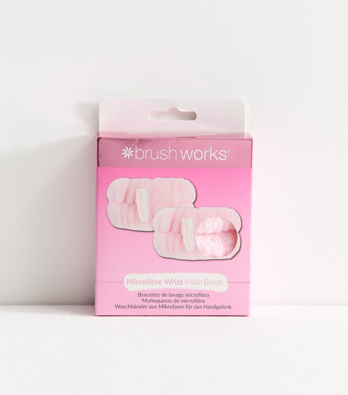 Brushworks Pack Of 2 Pink Wash Wristbands Brushworks New Look