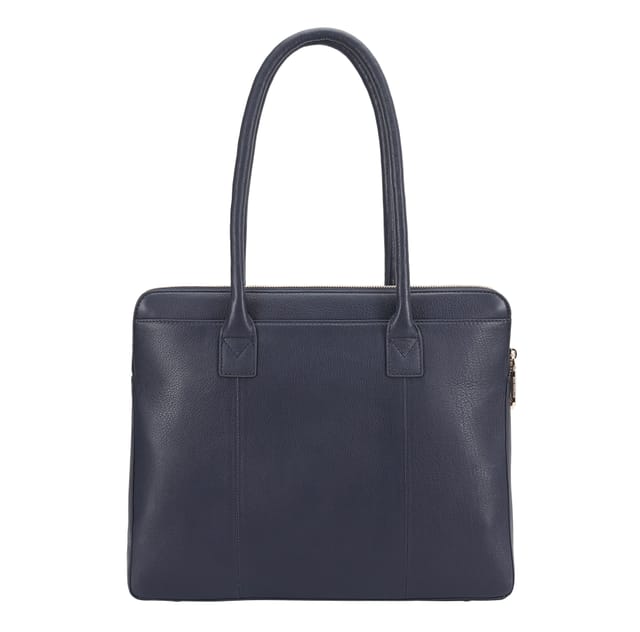 Paul Costelloe Paul Costelloe Women's Lorca Leather Shoulder Bag in Navy - 3