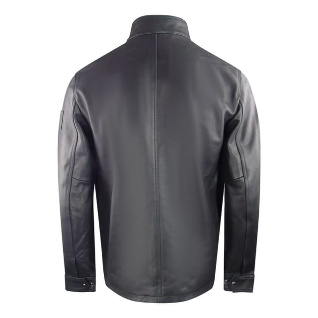 Belstaff Belstaff Men's Black Grant Leather Jacket - 2