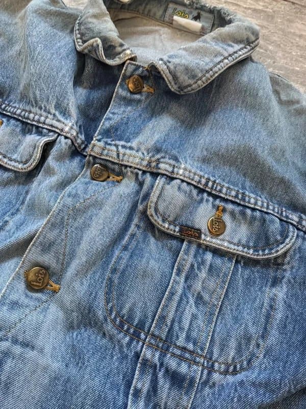Lois Vintage Lois denim jacket boho bohemian chic size S M