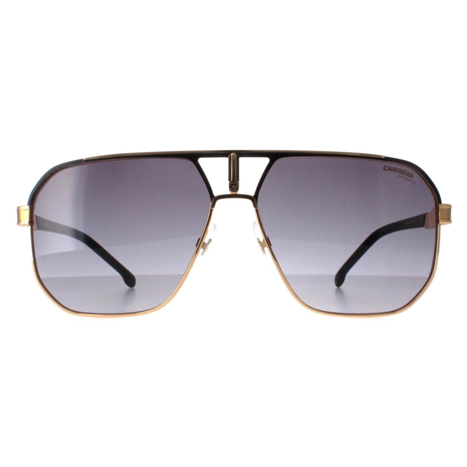 Carrera Carrera Men's Aviator Matte Black & Gold Dark Grey Gradient 1062/S