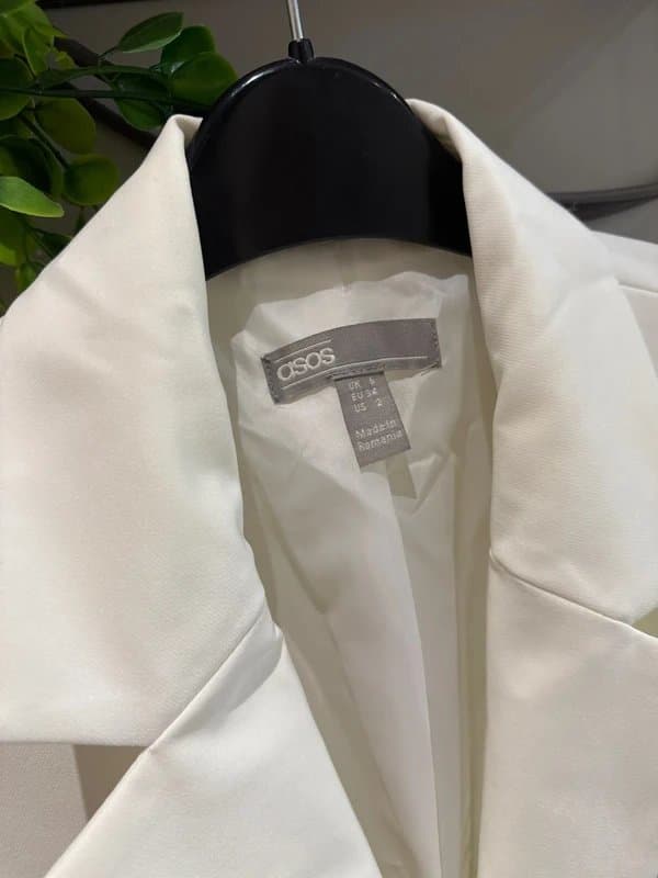 ASOS ASOS white cut out blazer dress