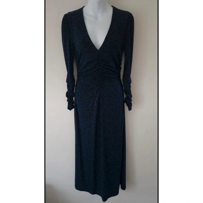 Boden Boden ruched vneck womens floral midi dress UK size 10 brand new with tags