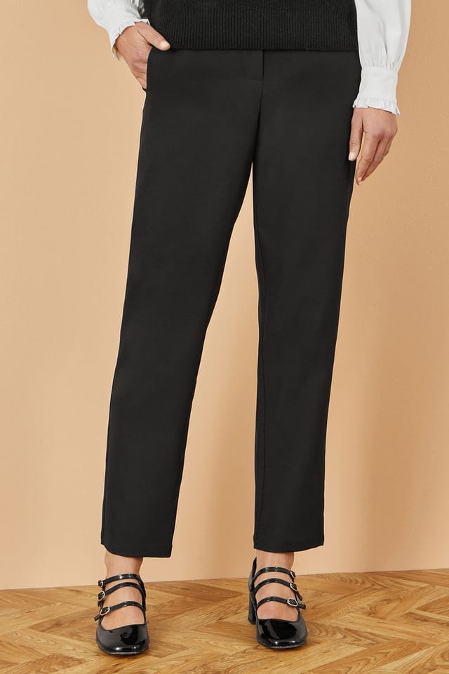 Yumi Yumi Women's Black Tailored Cigarette Trouser - 2