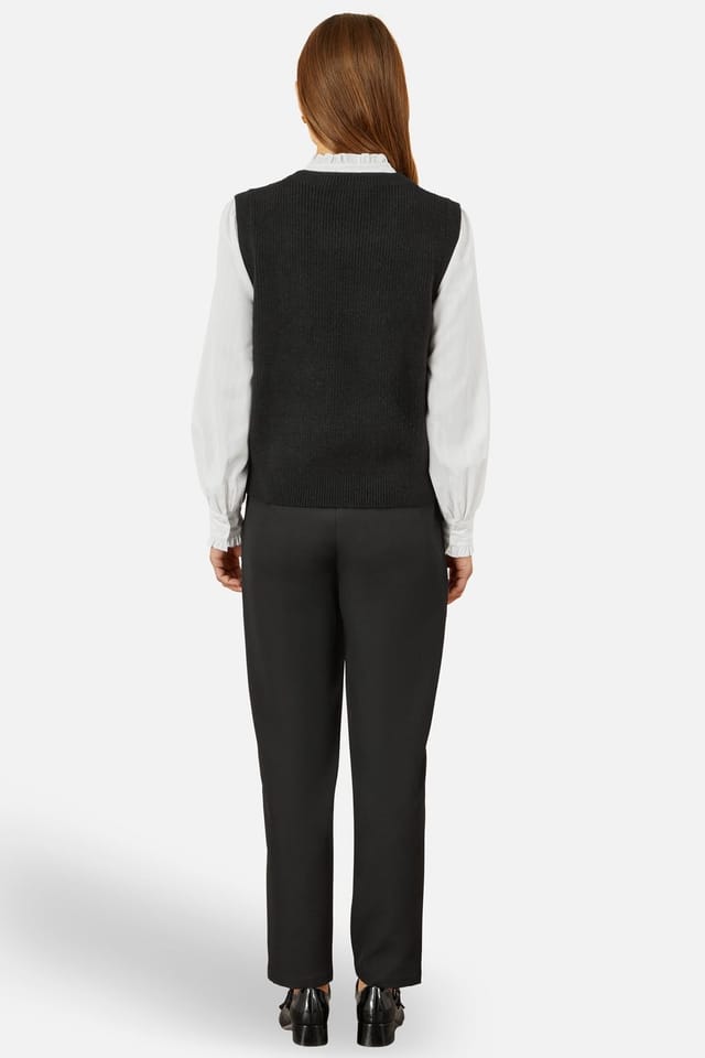 Yumi Yumi Women's Black Tailored Cigarette Trouser - 3