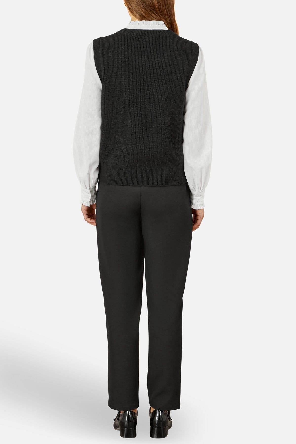 Yumi Yumi Women's Black Tailored Cigarette Trouser - 4