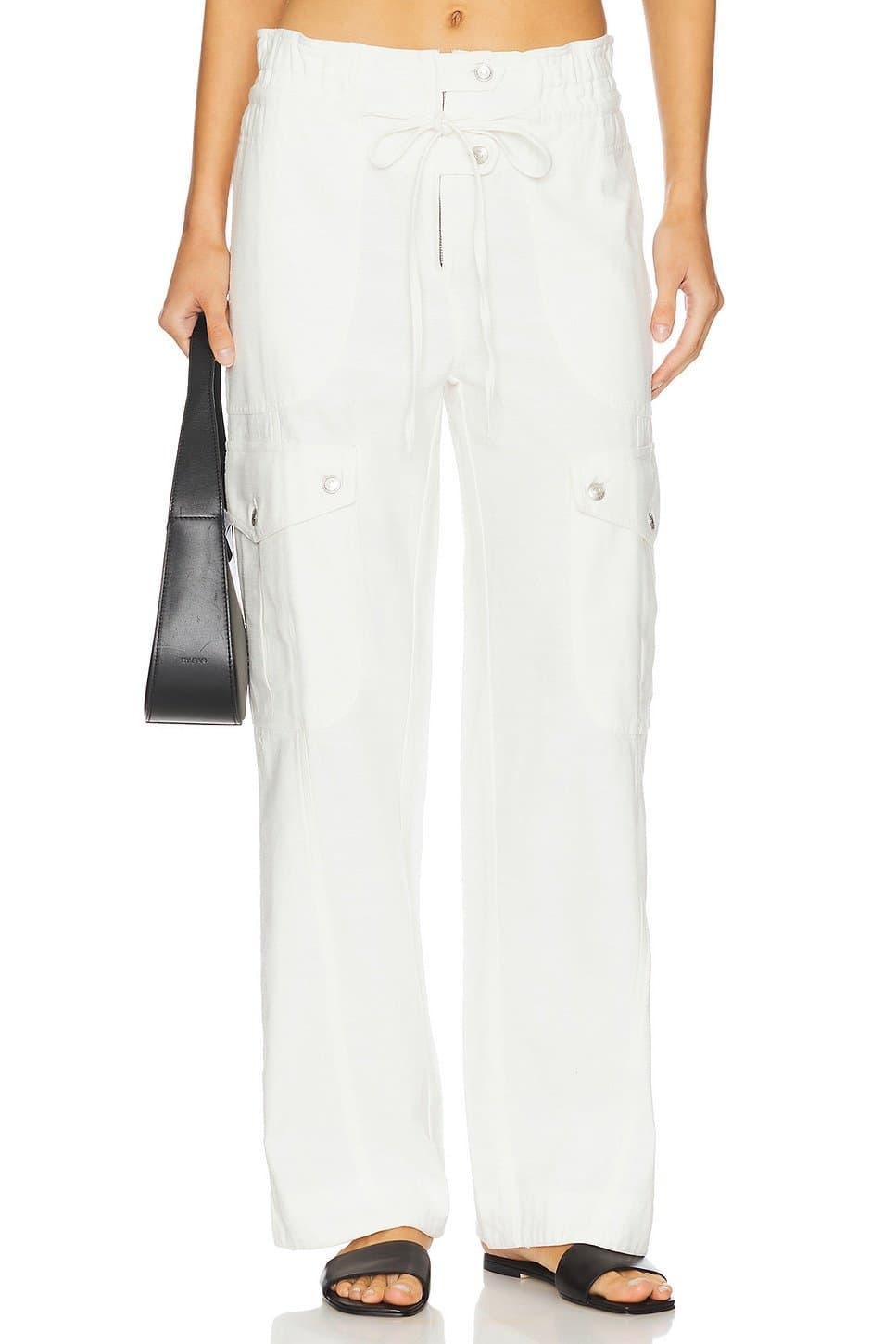 revolve Park Ave Ivory Cargo Pants