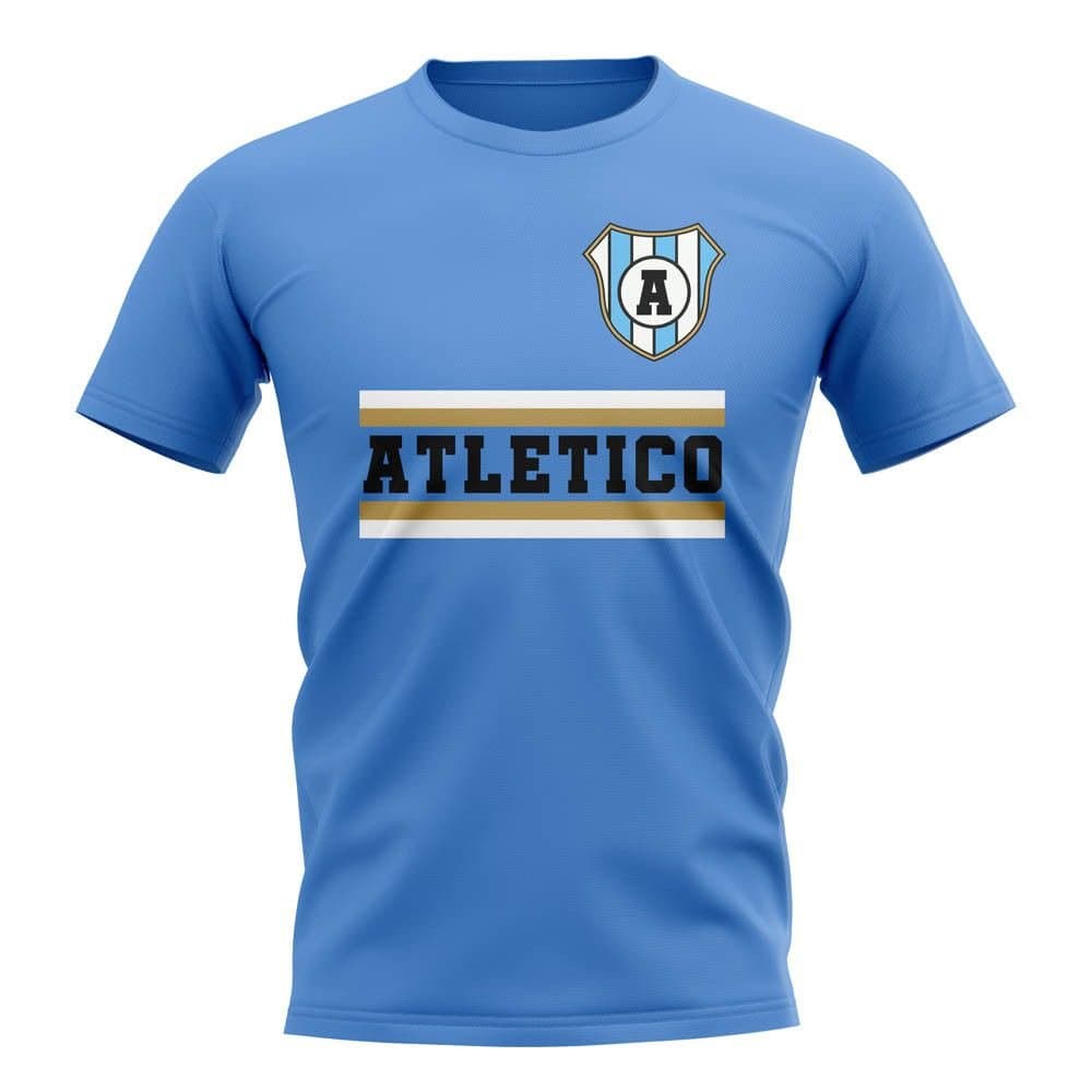 Atletico Tucuman Atletico Tucuman Men's Personalised Core Football Club T-Shirt Sky in Light Blue
