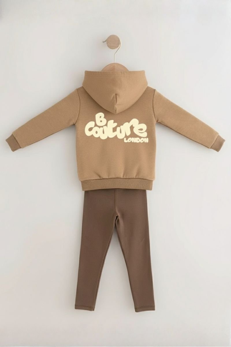 BCouture BCouture Women's Leggings & Hoodie Set in Brown - 4